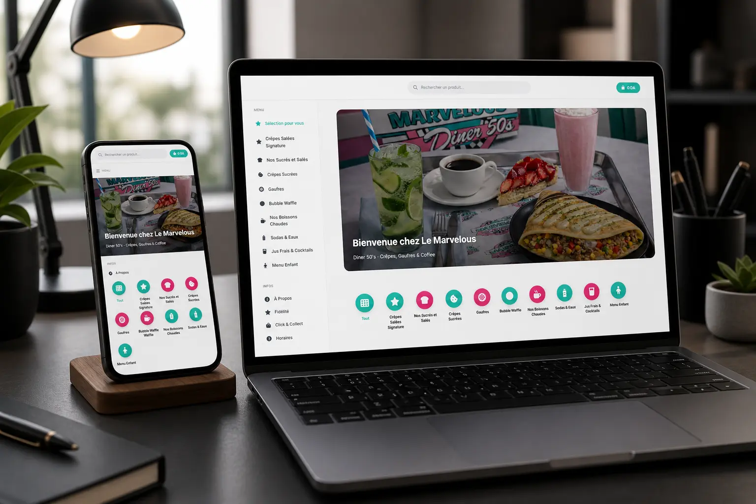 Marvelous — Commande en ligne multi-restaurant