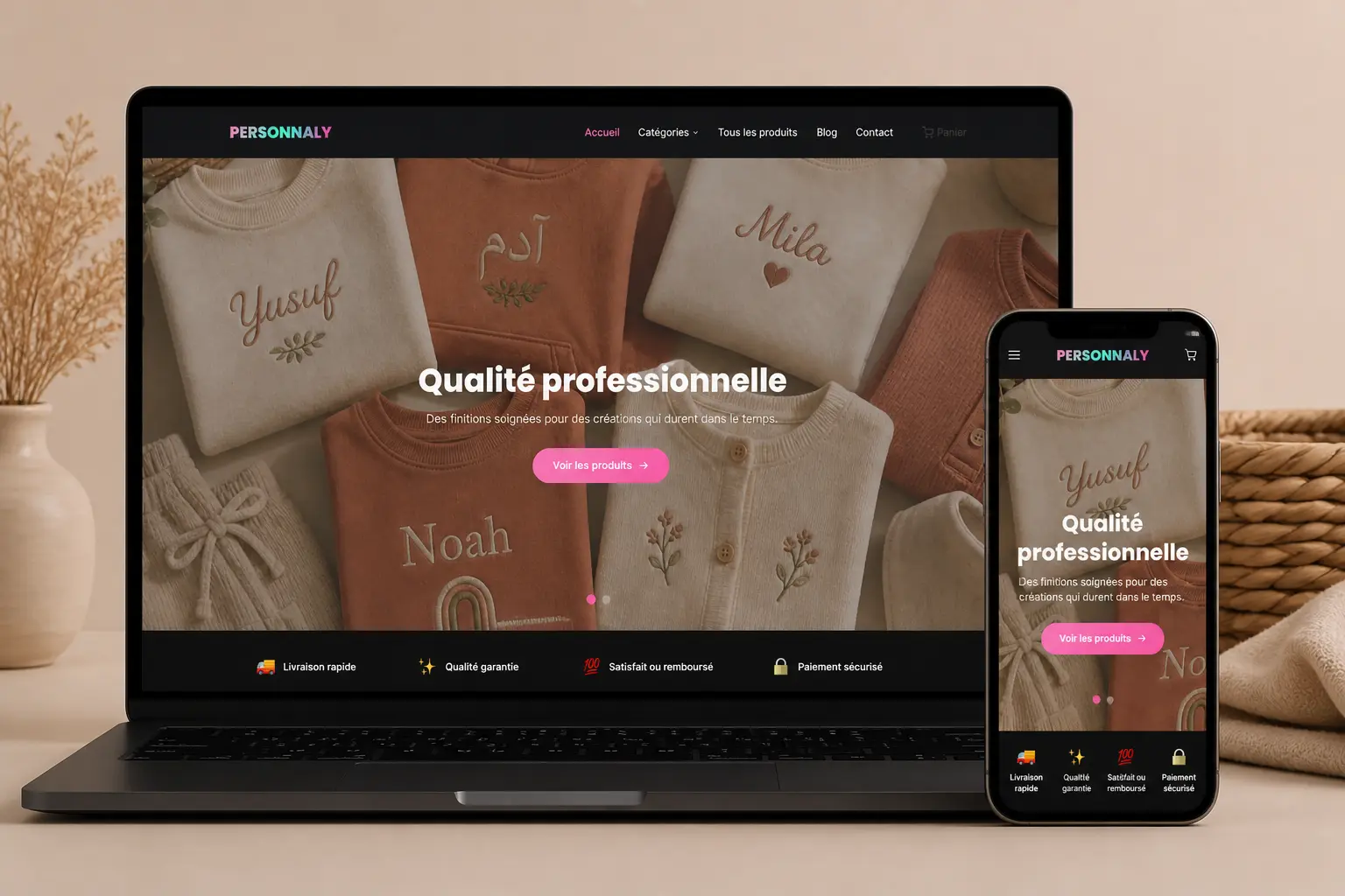 Personnaly — Personnalisation de vêtements